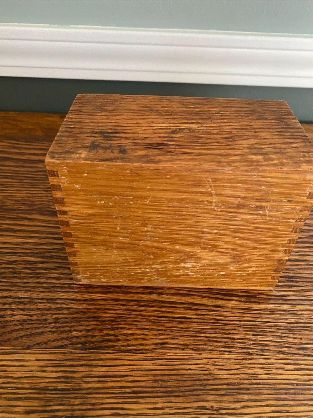Vintage Globe Wernicke Wood Recipe Box, File Box, Card Box - Farmhouse Kitchen